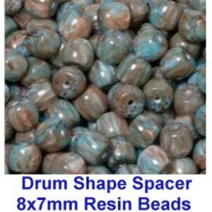 Drum Shape Spacer 8x7mm Resin Beads